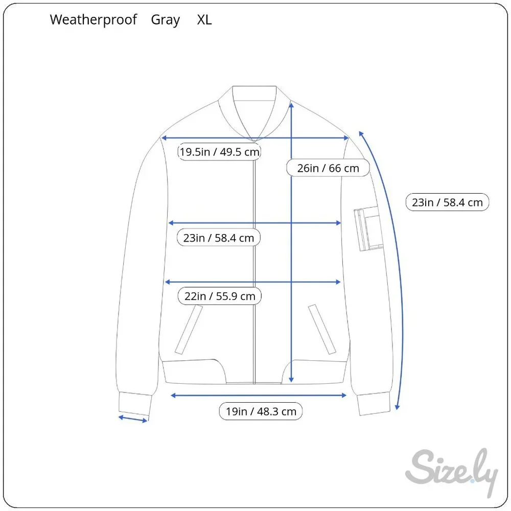 Weatherproof Lightweight Workwear Bomber Harrington Jacket Gray Mens XL Dad Core